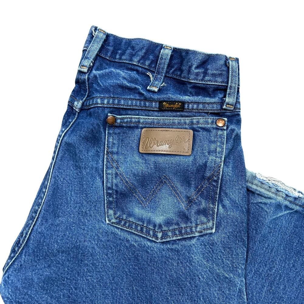 Vintage Wrangler 13MWZ Cowboy Cut Jeans 31x32 Western Blue Denim Pants Rodeo - Picture 2 of 7